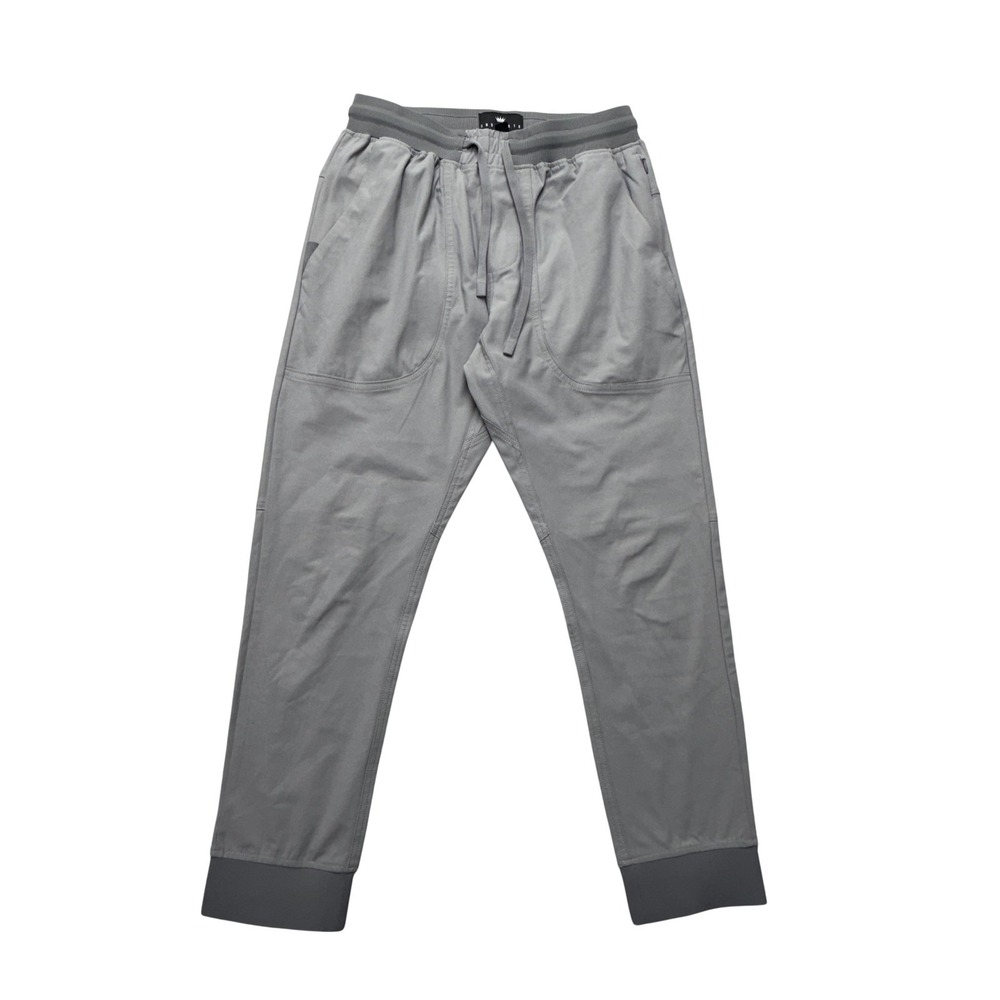 Under 510 Jogger Pants Mens 28x25 Gray Elastic Waist Stretch Zip Pocket